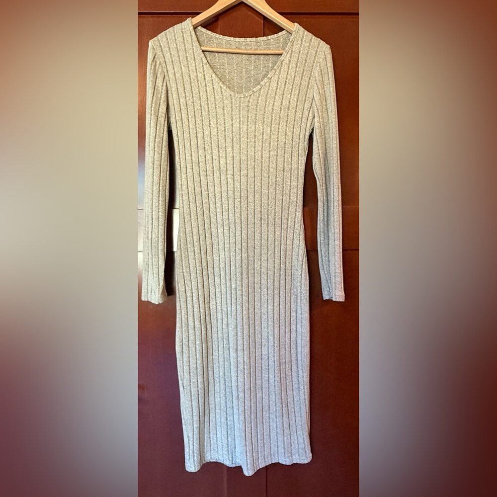 Cozy Oatmeal Ribbed Knit  NWOT Size XL